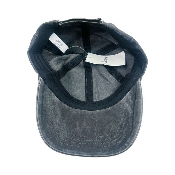 Jenni Washed Black StrapBack Hat - One Size - Picture 6 of 7